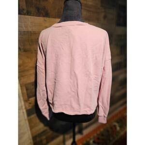 Vintage Pink Lady Cropped Pink Crewneck Size Large